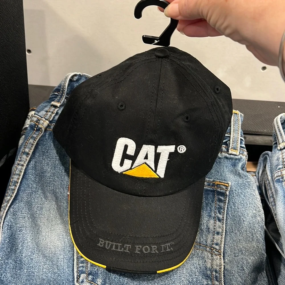 NWT CAT “Built For It” Logo Baseball Cap